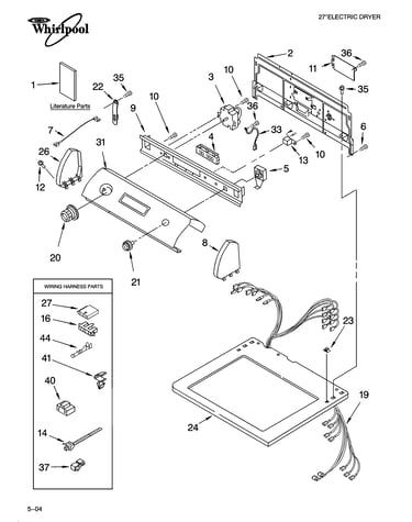 Top and console parts