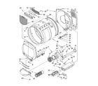 Whirlpool 3RLEC8646KQ2 bulkhead parts diagram