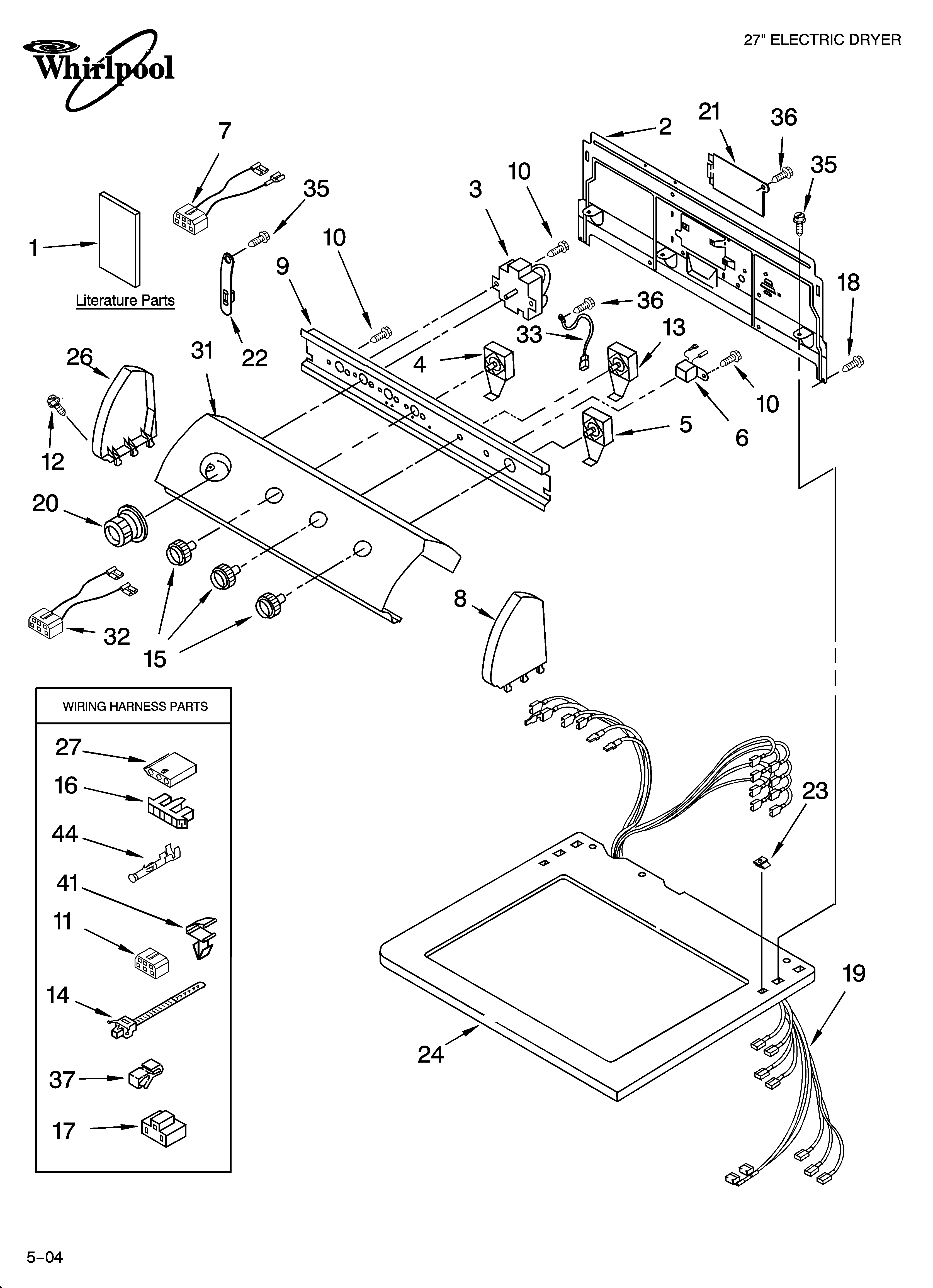 Top and console parts