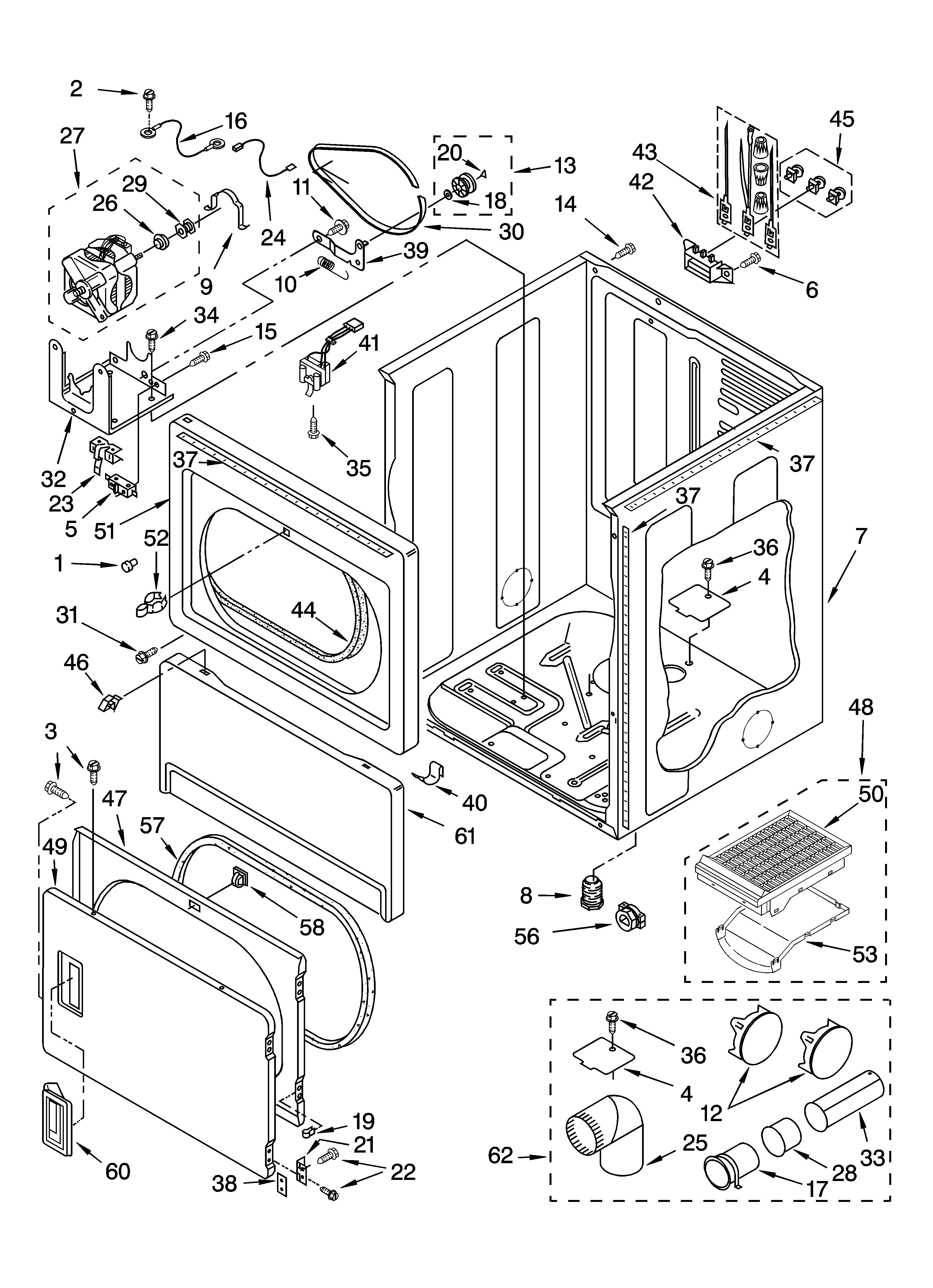 Cabinet parts