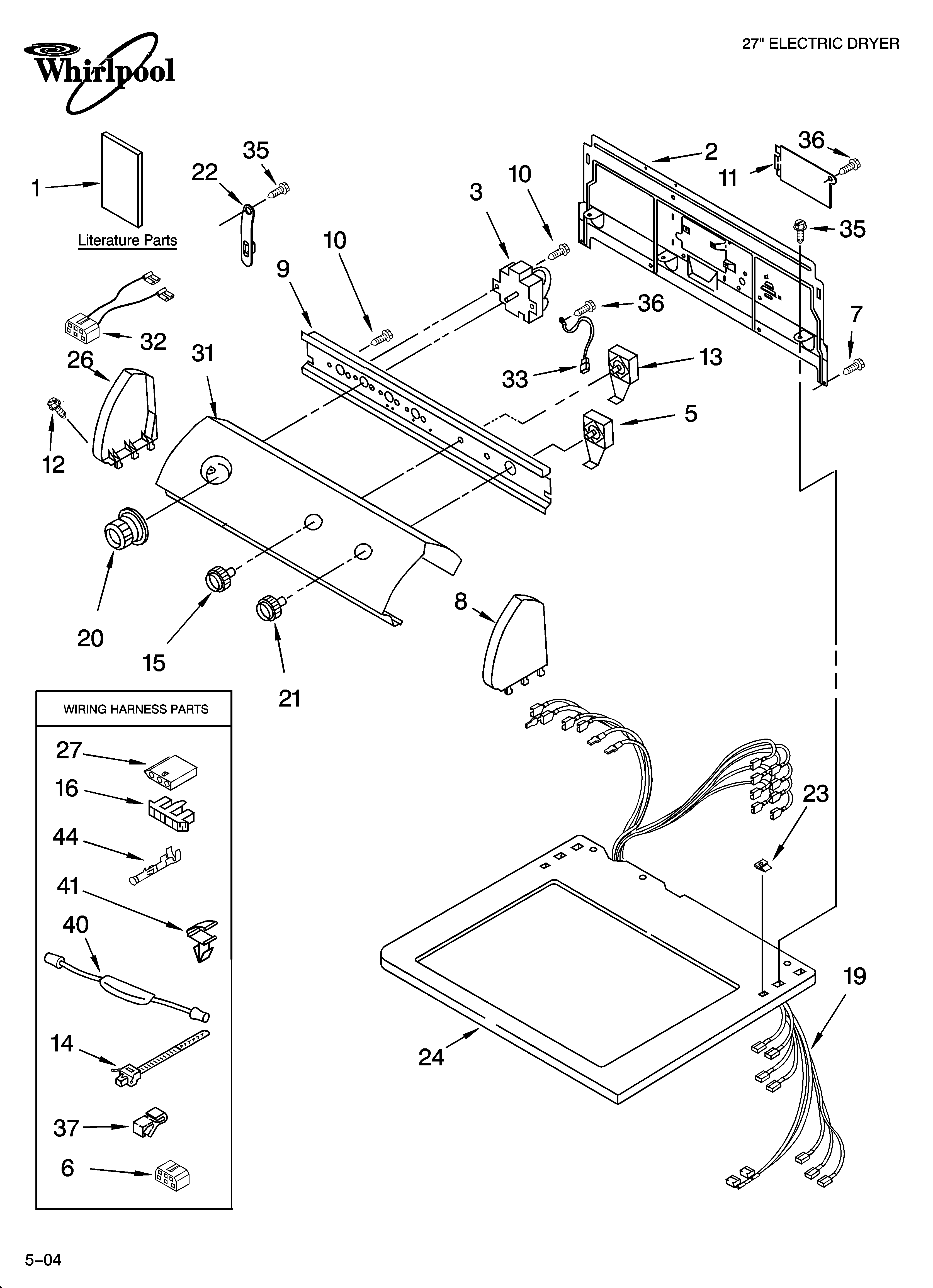 Top and console parts