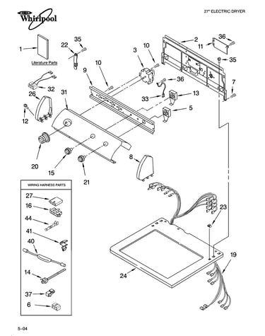 Top and console parts