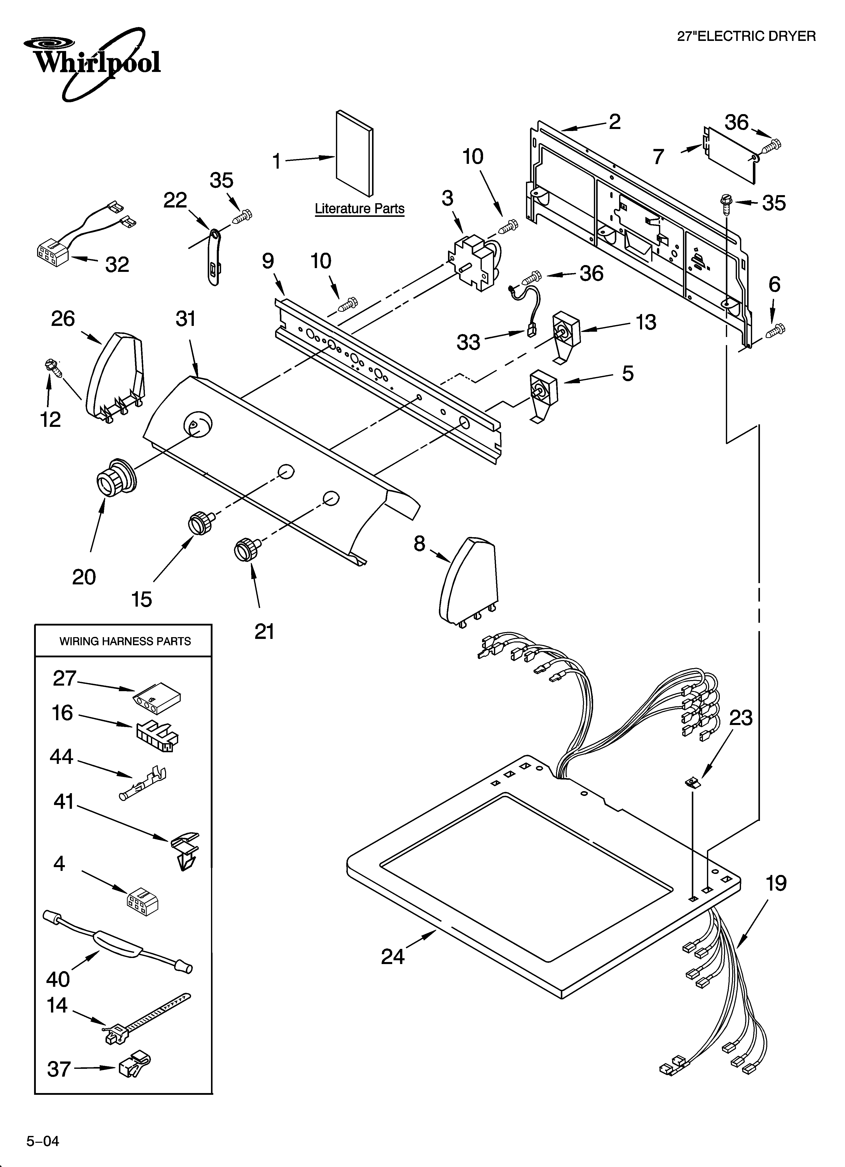 Top and console parts