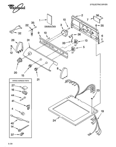 Top and console parts