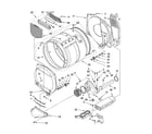 Whirlpool 3XLER5437KQ2 bulkhead parts diagram
