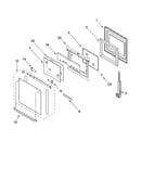 Oven door parts