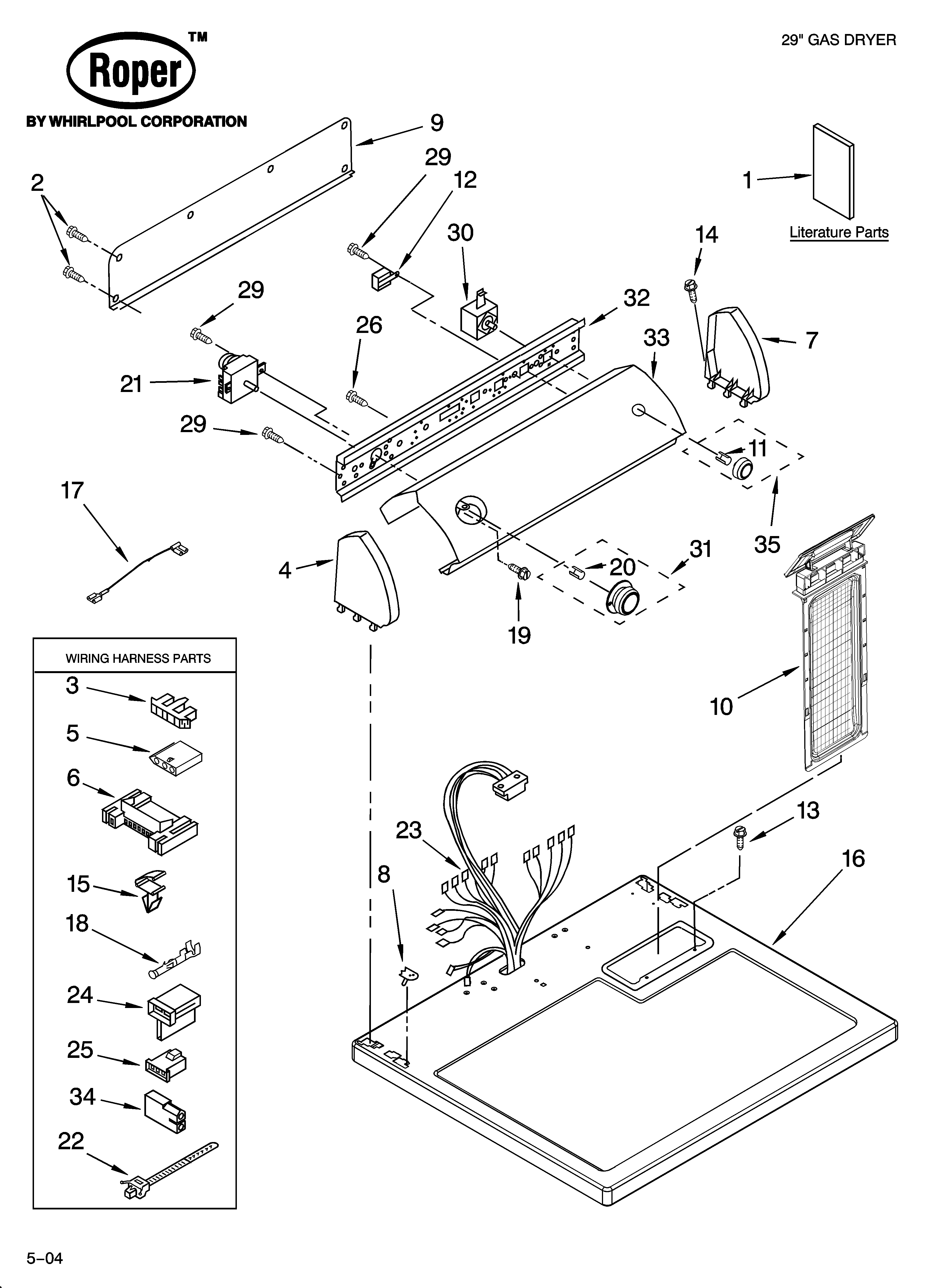 Top and console parts