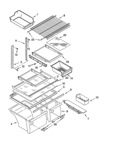 Shelf parts