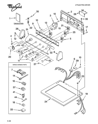 Top and console parts
