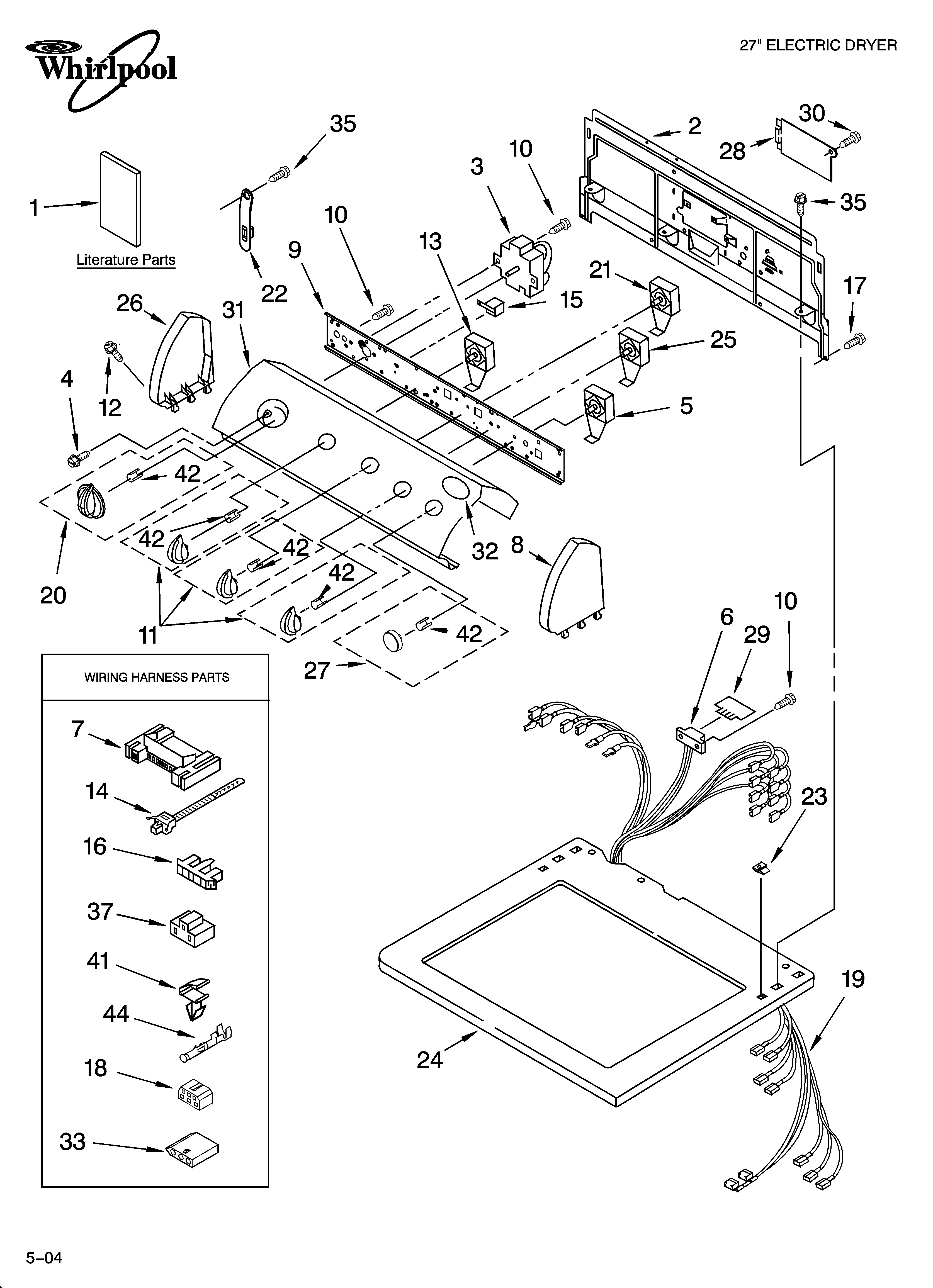 Top and console parts