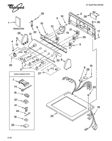 Top and console parts