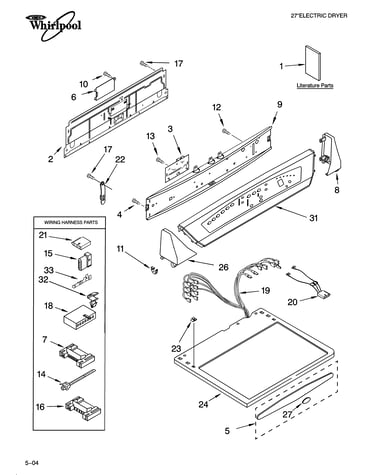 Top and console parts