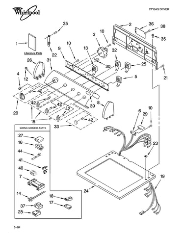 Top and console parts
