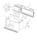 Cabinet and installation parts