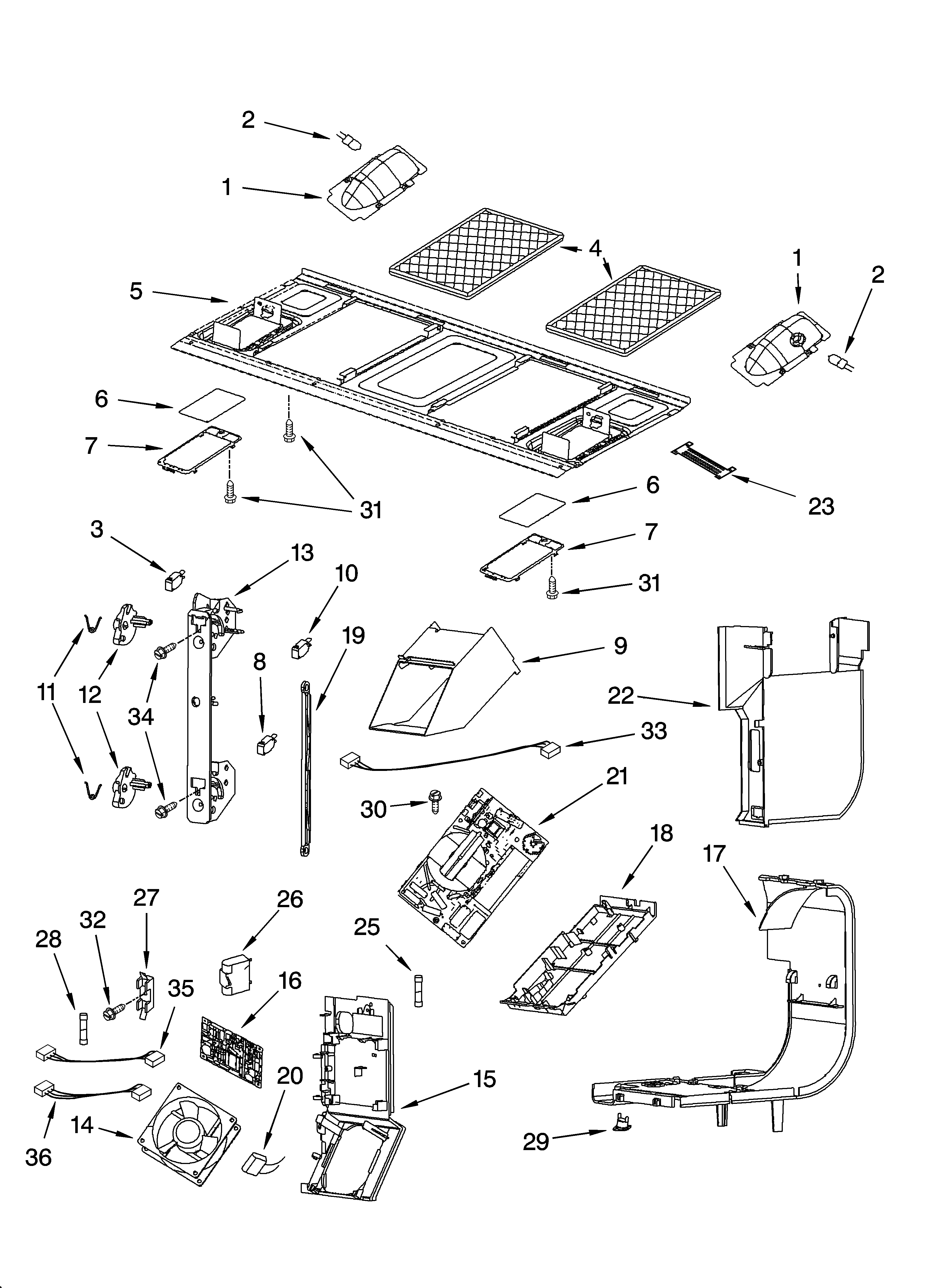 INTERIOR AND VENTILATION PARTS