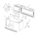 Cabinet and installation parts