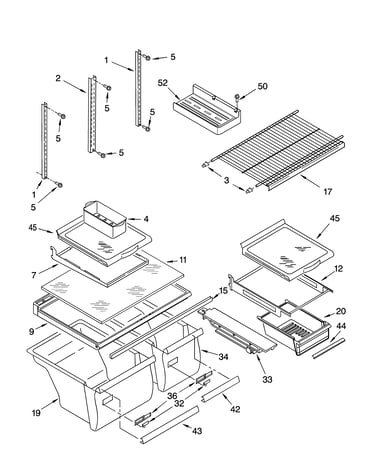 Shelf parts