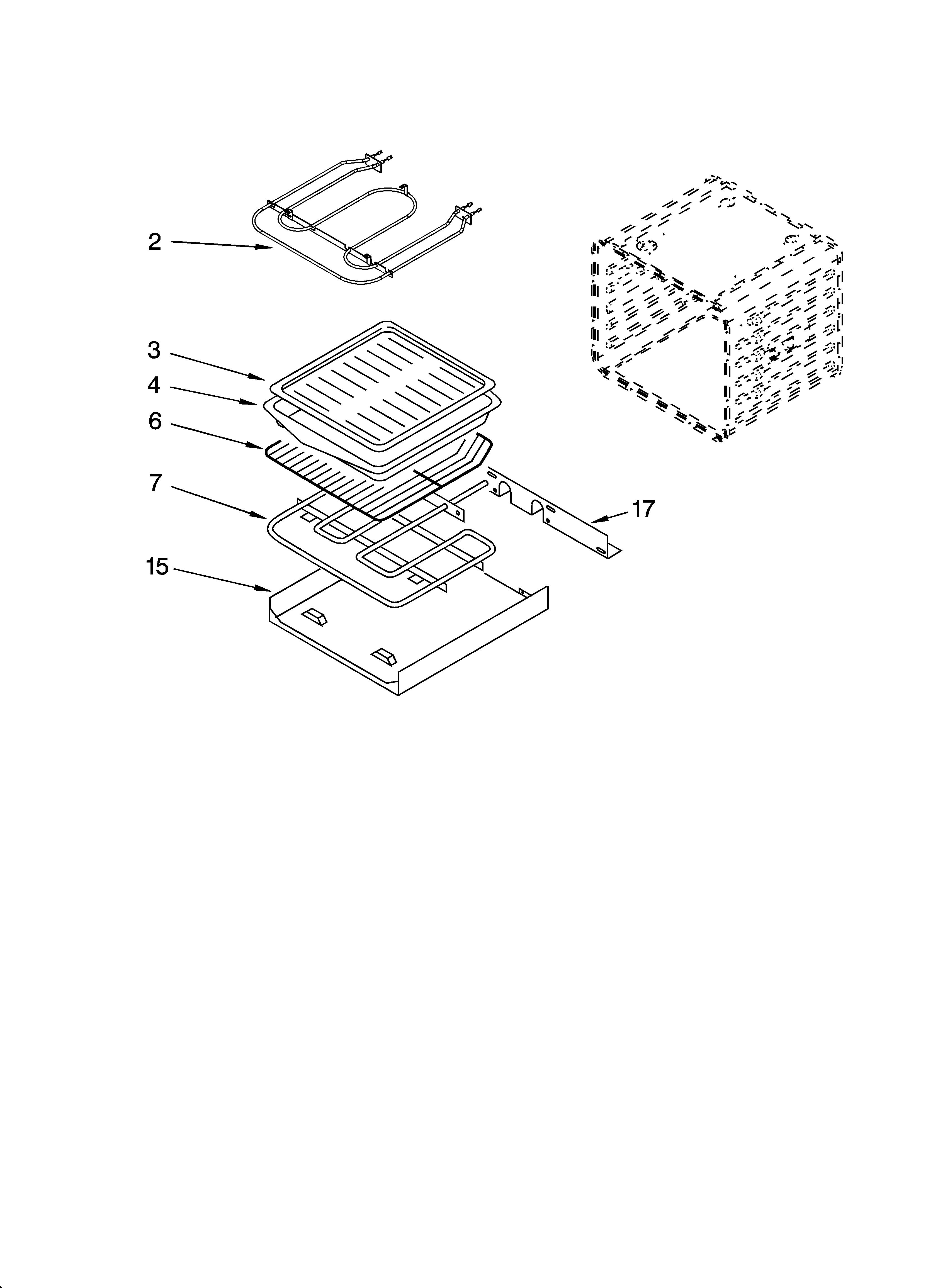 Internal oven parts