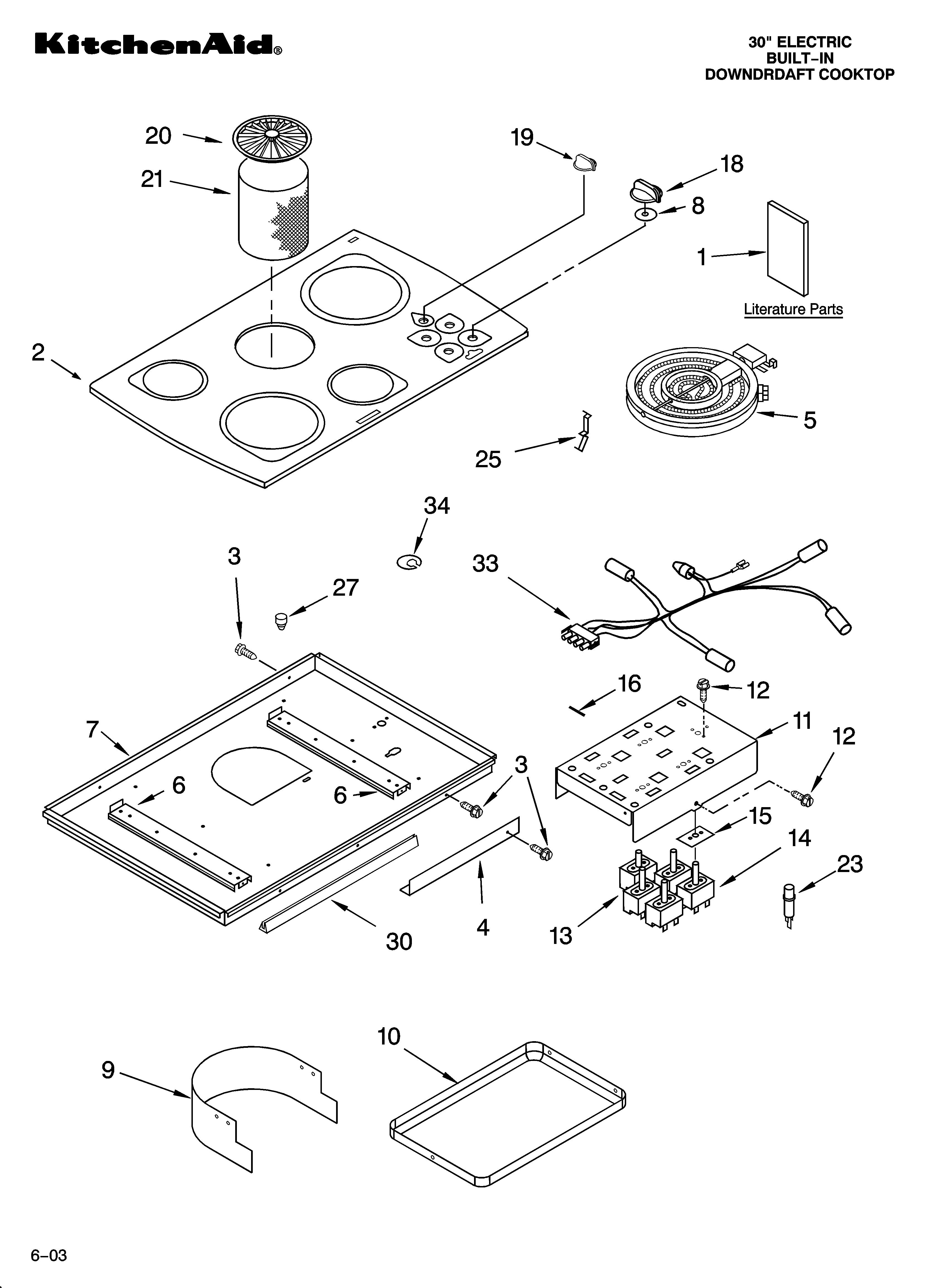 Cooktop parts