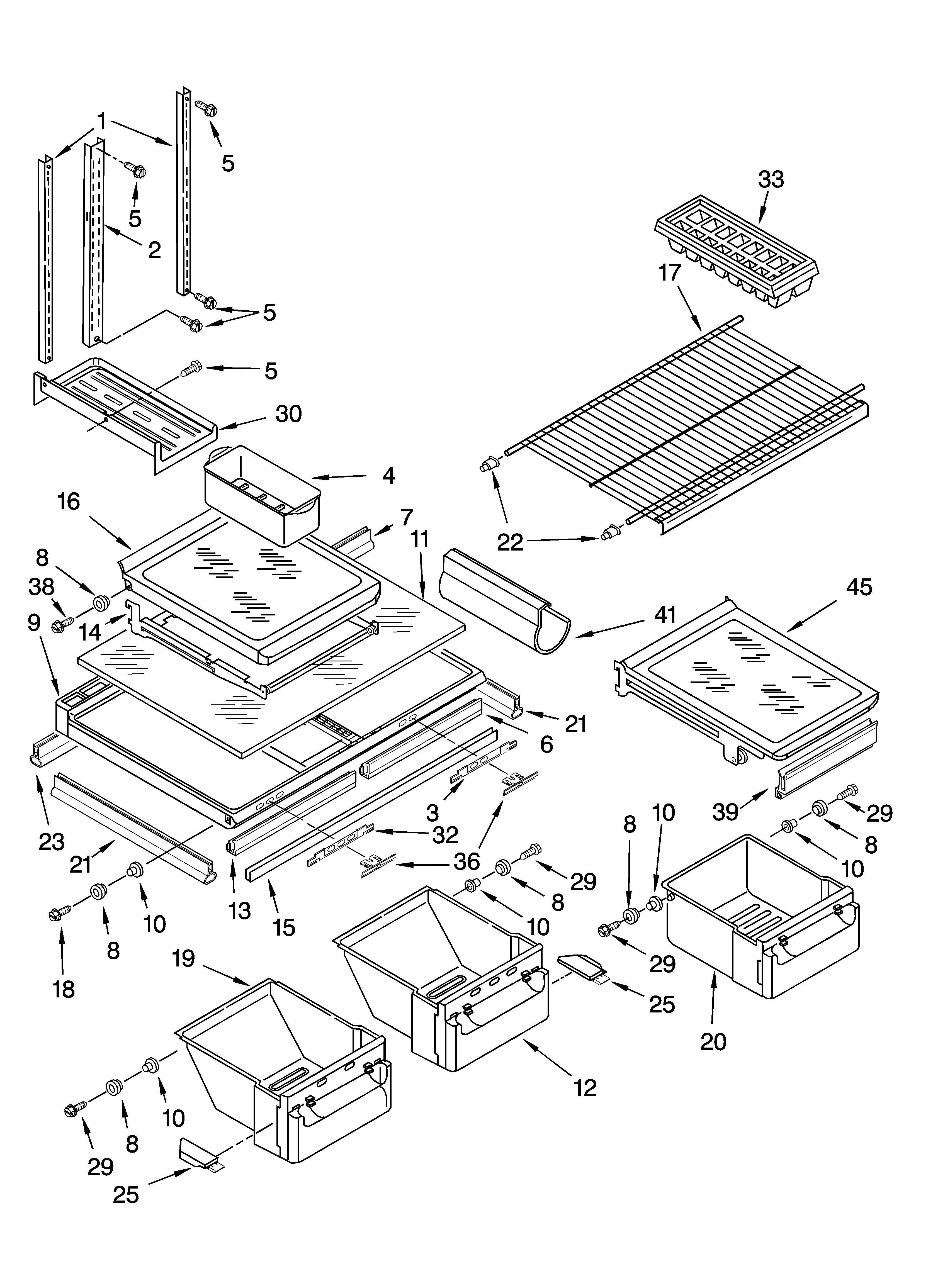 Shelf parts