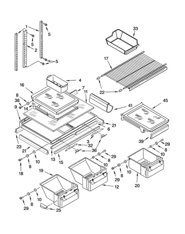 Shelf parts