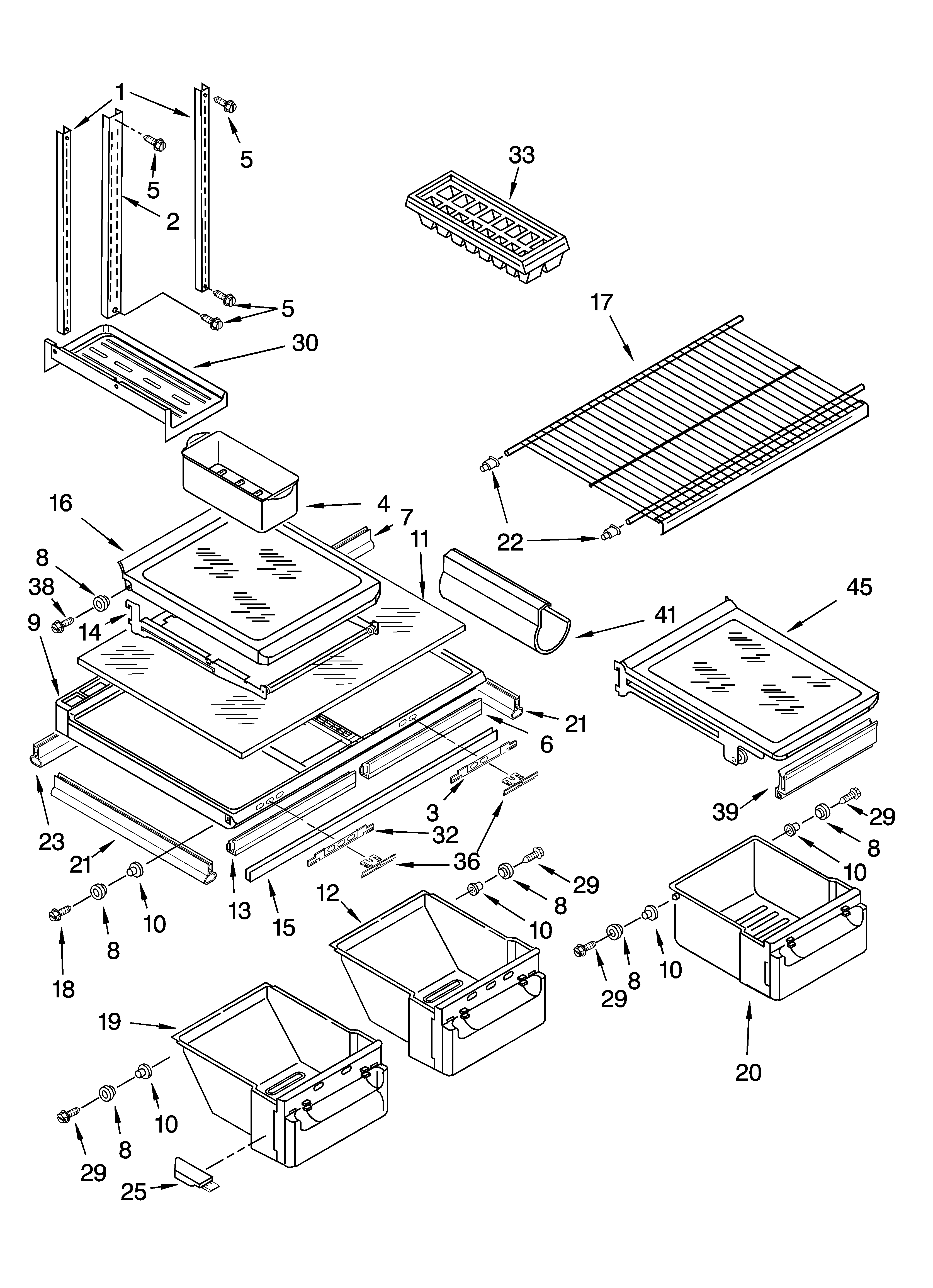 Shelf parts