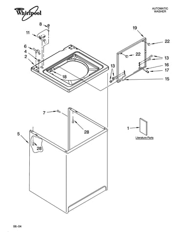 Top and cabinet parts