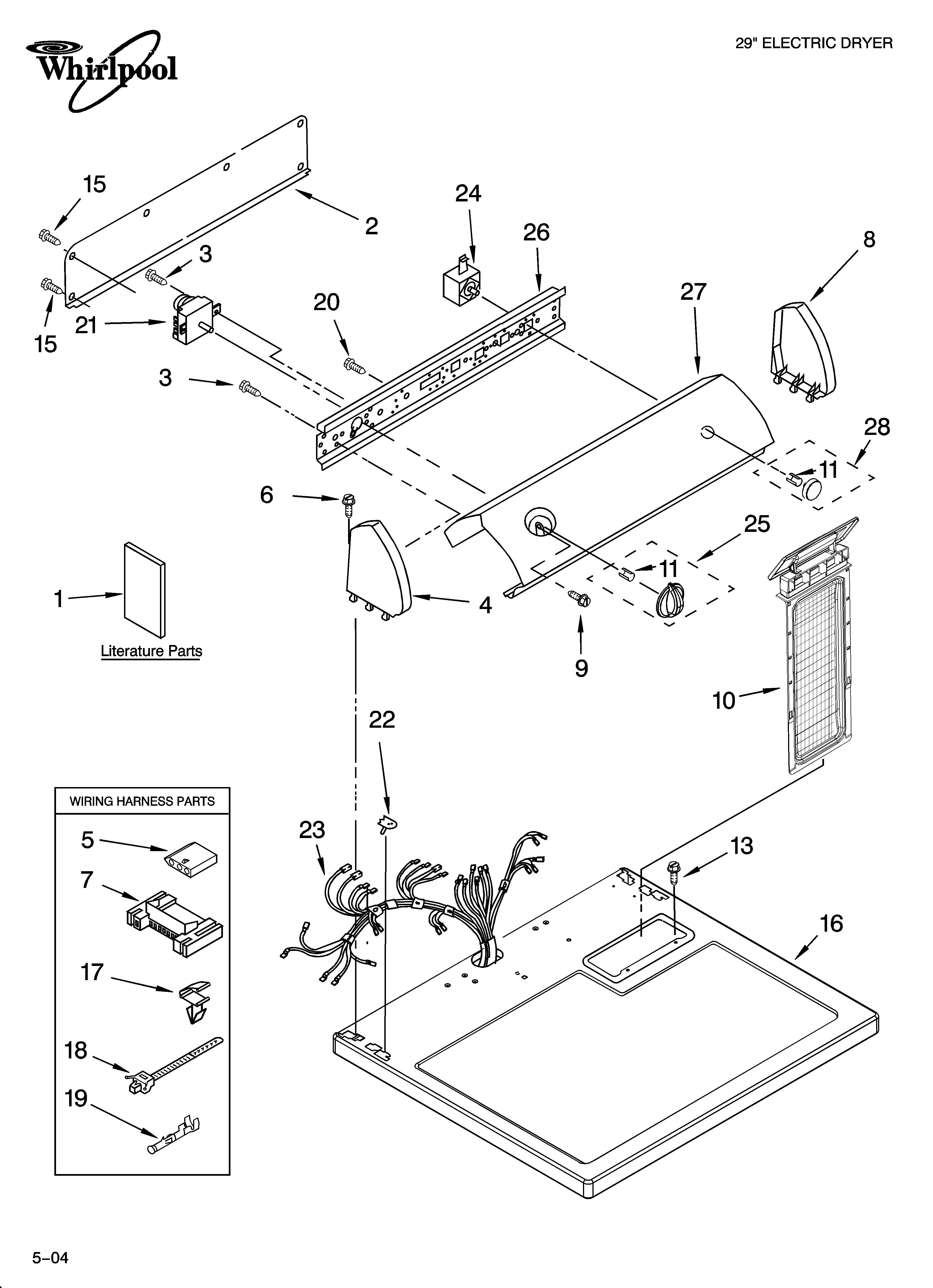 Top and console parts