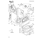 Whirlpool LER6621PQ0 cabinet parts diagram