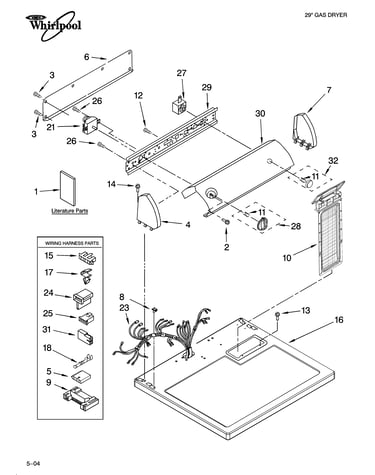 Top and console parts