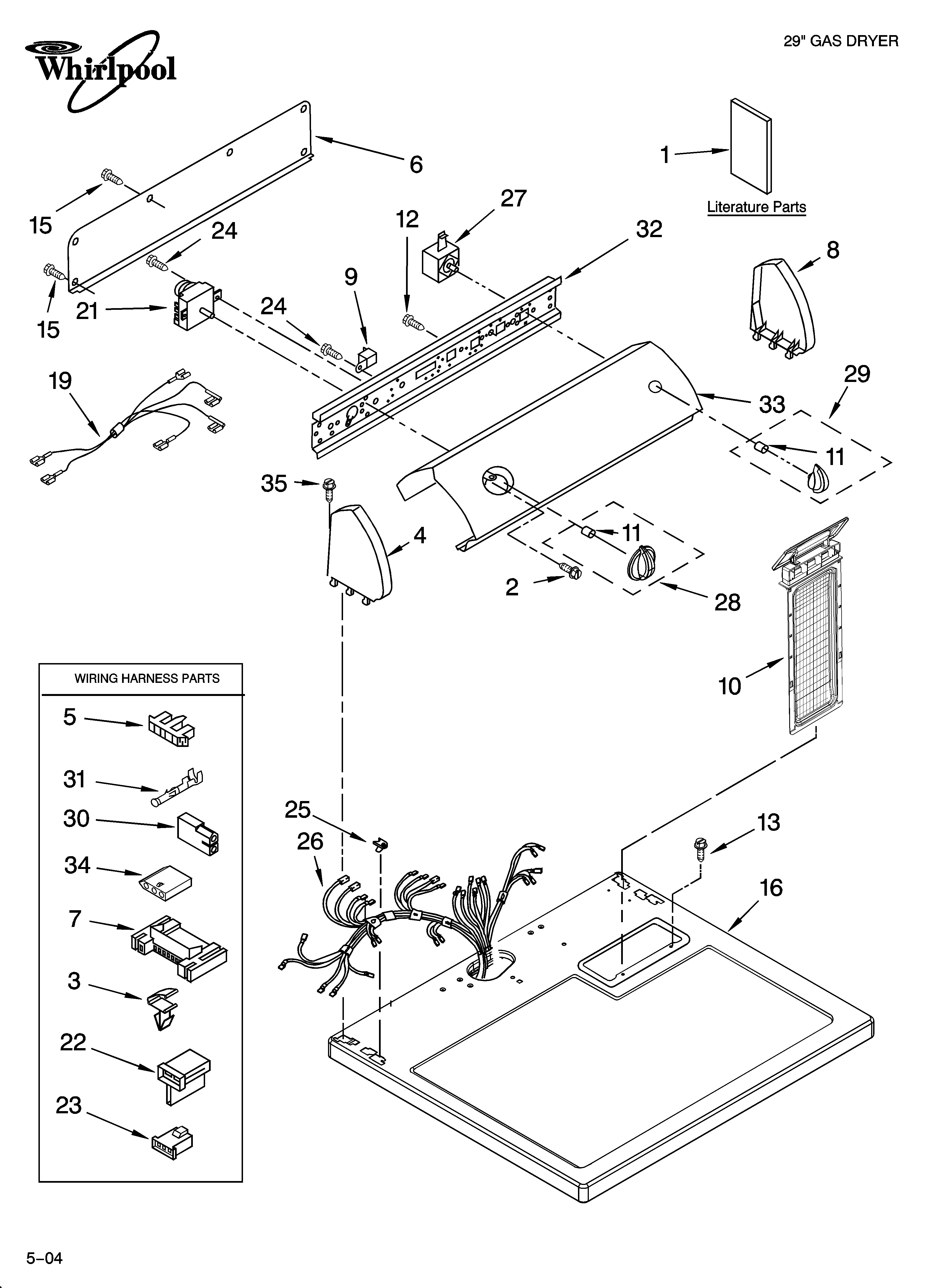 Top and console parts