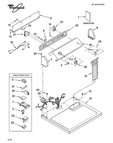 Top and console parts