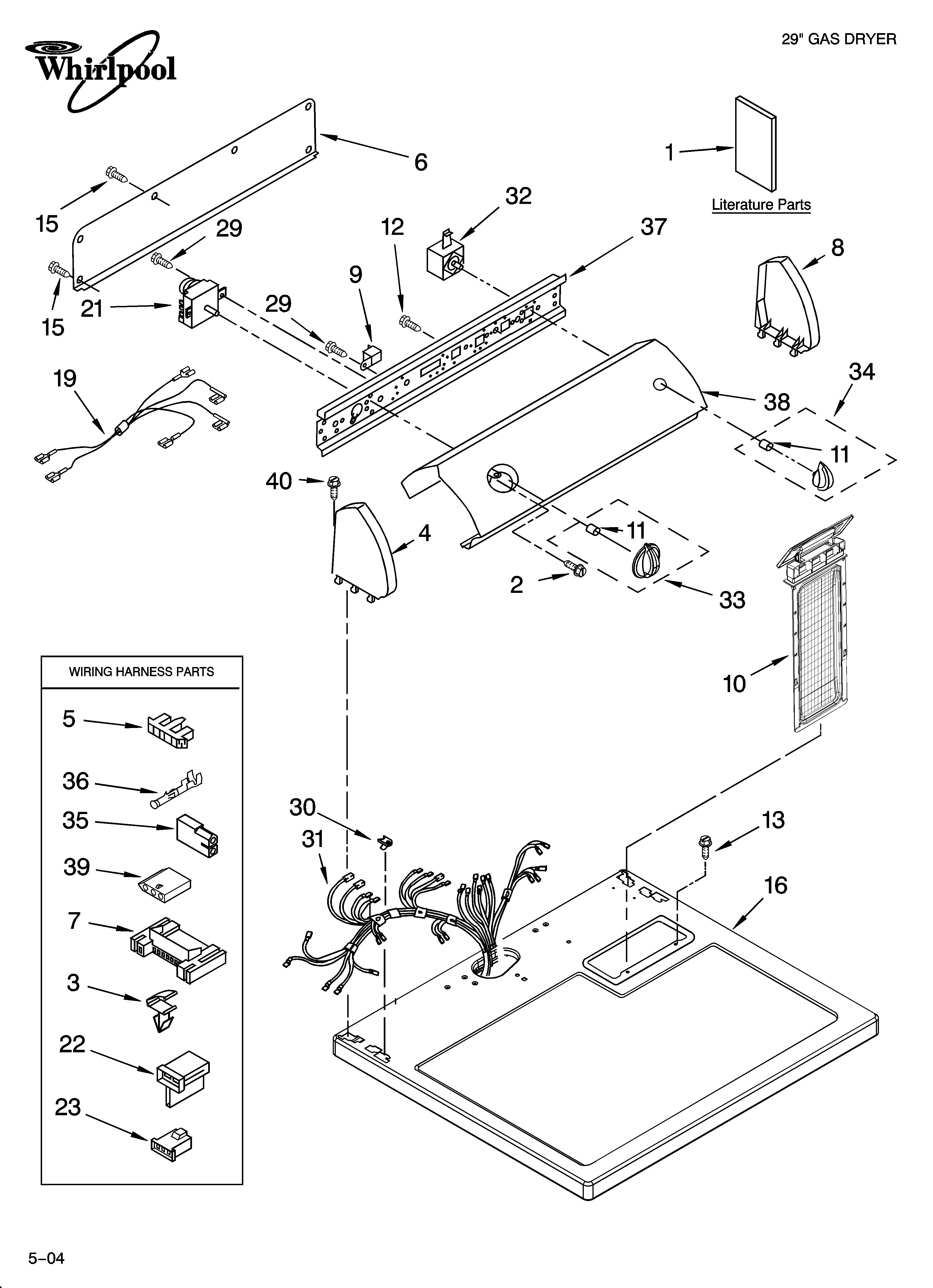 Top and console parts