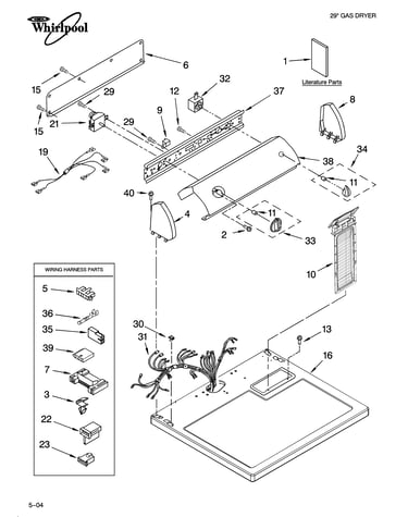 Top and console parts