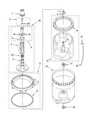 Agitator, basket and tub parts