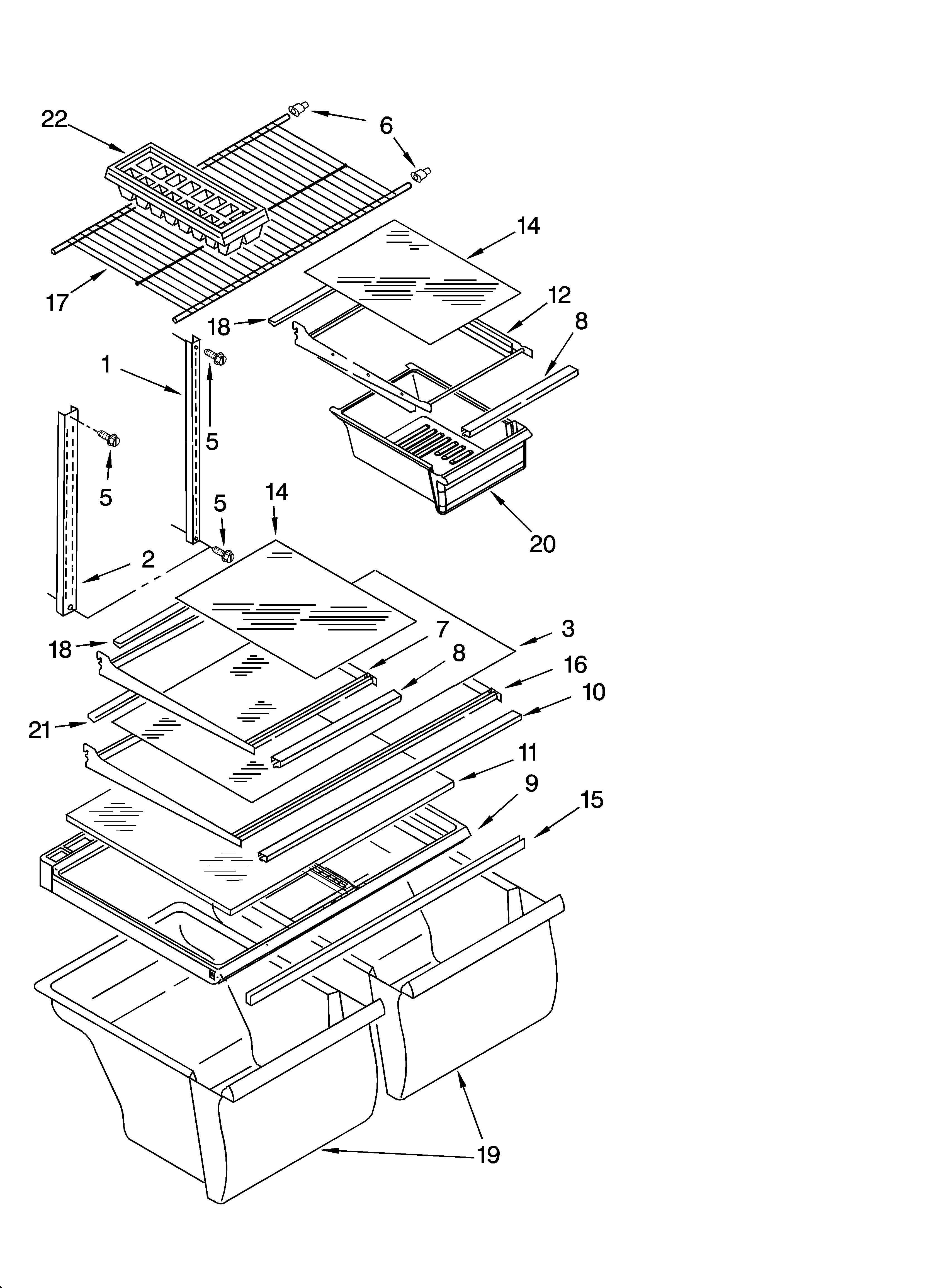 Shelf parts