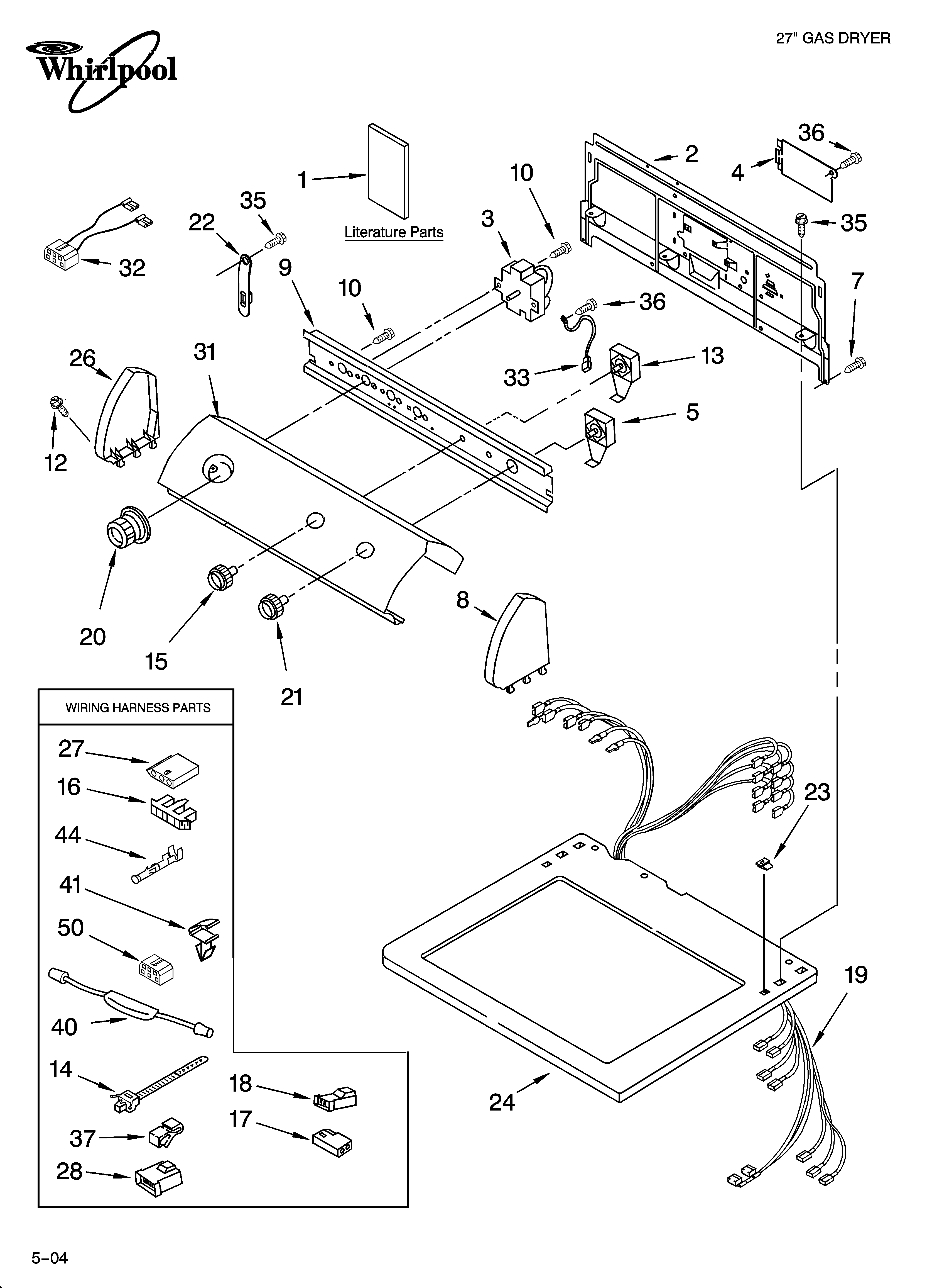 Top and console parts