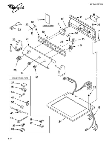 Top and console parts
