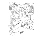 Whirlpool 3RLGR5437KQ2 bulkhead parts diagram