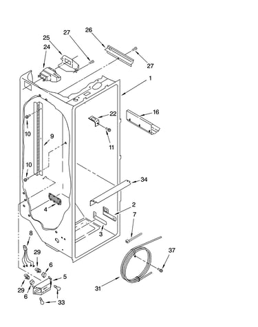 Refrigerator liner parts