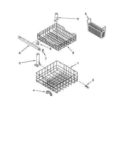 Dishrack parts