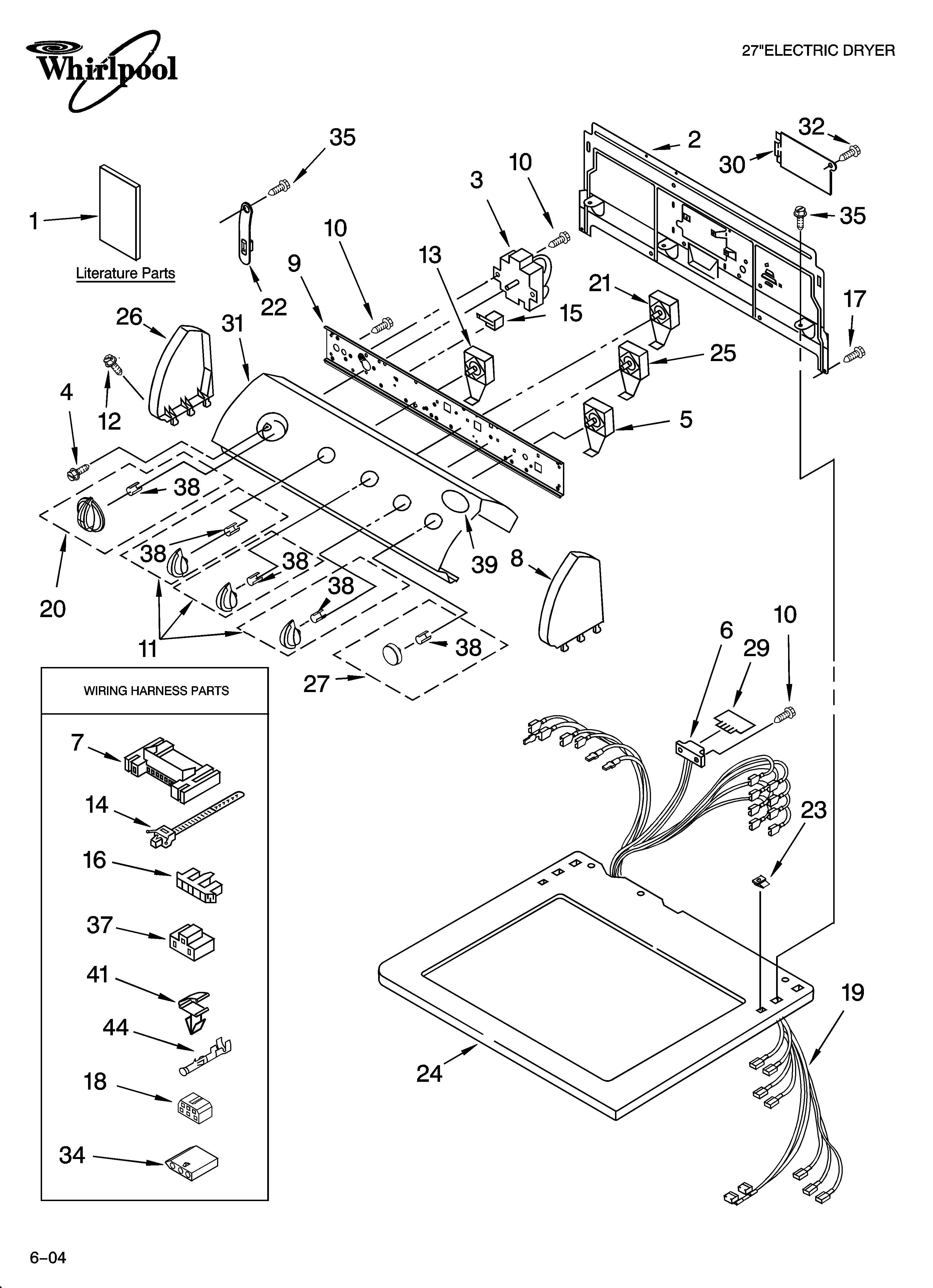 Top and console parts