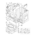 Whirlpool GGQ8811PG0 cabinet parts diagram