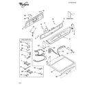 Whirlpool GGW9868KL3 top and console parts diagram