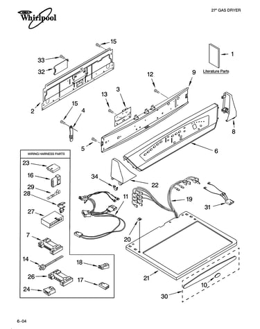 Top and console parts