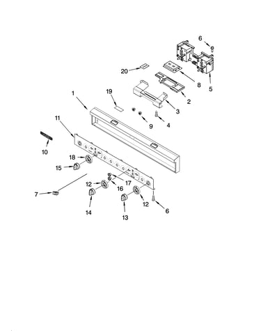 Control panel parts