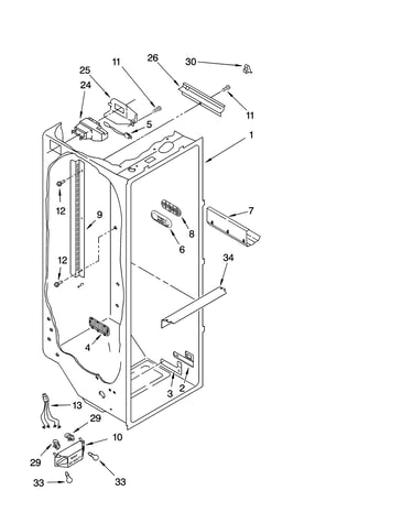 Refrigerator liner parts
