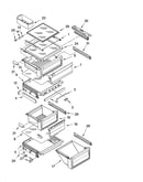 Refrigerator shelf parts