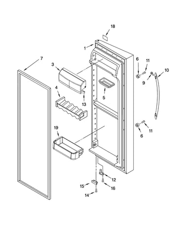 Refrigerator door parts