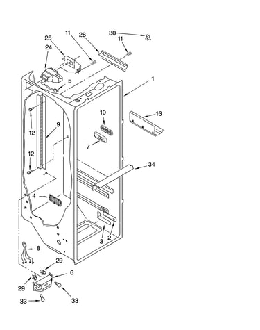 Refrigerator liner parts